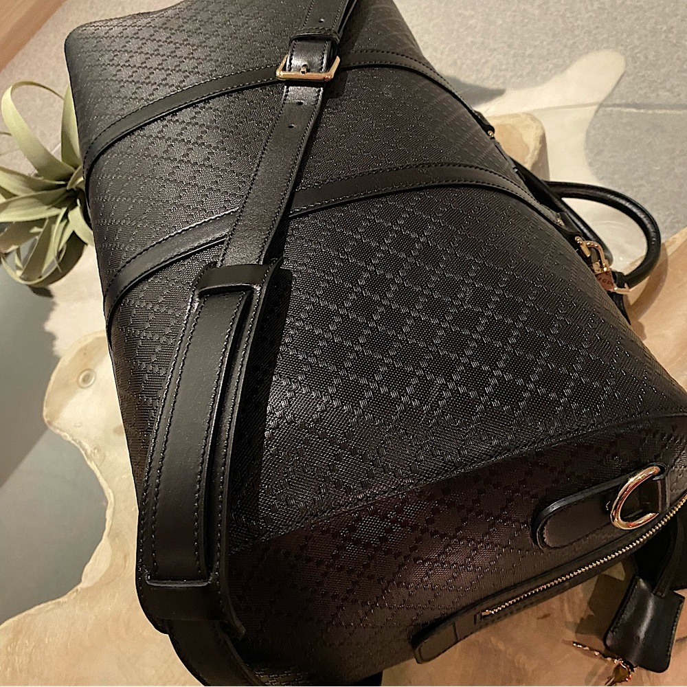 🔥Gucci Diamanté Leather Duffle - Picture 8 of 17